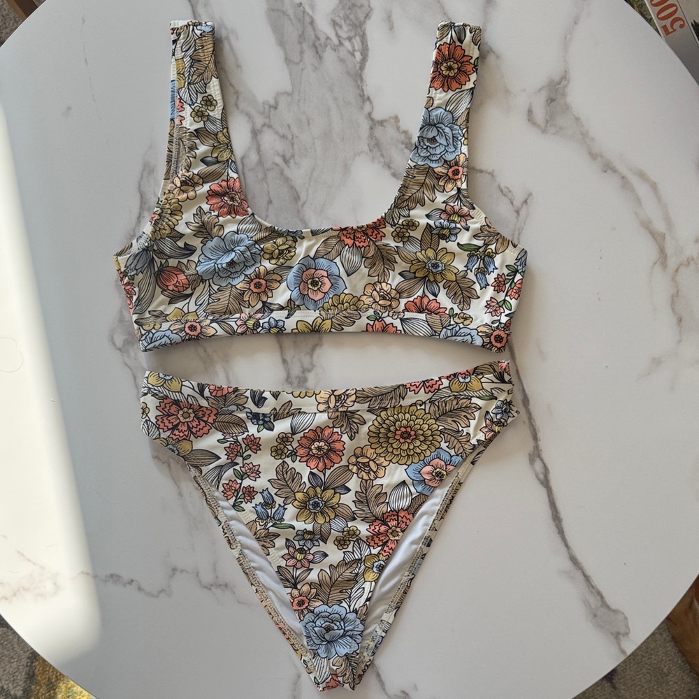 Fashion Nova Multicolor Floral Bikini